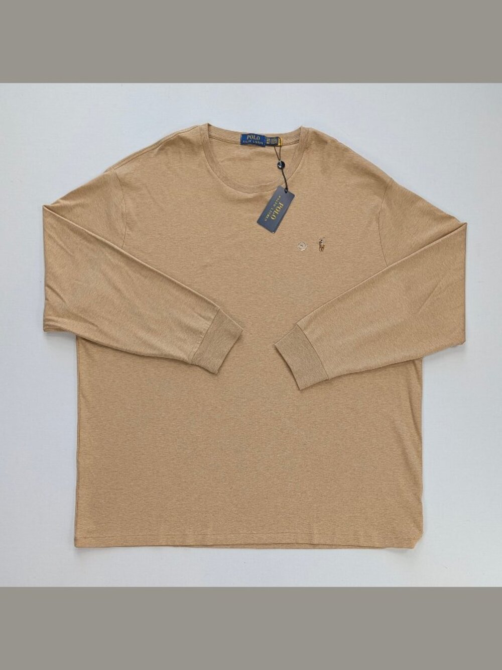 NWT Polo Ralph Lauren 3XB Camel Long Sleeve Tee